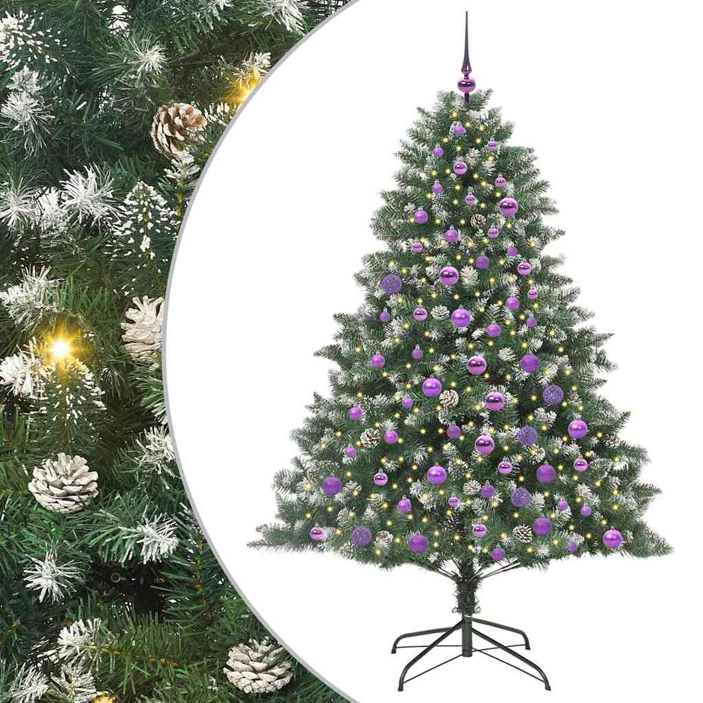 Artificial Christmas Tree with Stand Green 126 x 126 x 180 cm